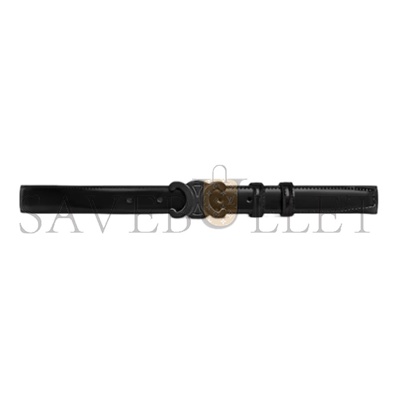 CELINE BELT TRIOMPHE TAURILLON LEATHER 25MM BELT 45AK93A01